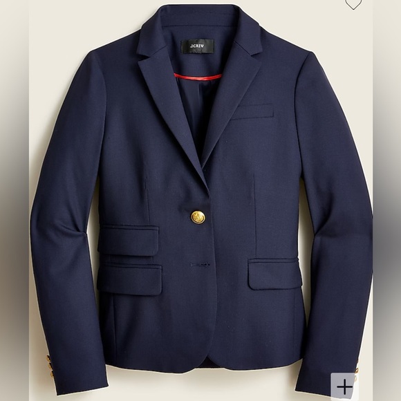 J. Crew | Dalton Blazer in Italian Stretch Wool Navy Blue Sz 10 #AW013 - Picture 1 of 10